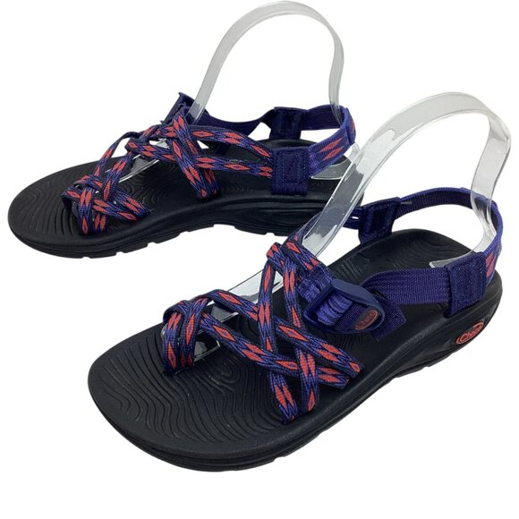 Chaco ZVOLV X2 Verdant Womens 7 Strappy Sandals Volcanic Blue - Picture 1 of 12